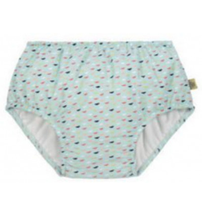 LSF SWIM DIAPER GIRLS FISH SCALES 6MO 9