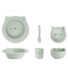 BARBARA BAMBOO BABY SET CAT DUSTY 202