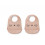 TILDA SILICONE BIB 2-PACK CAT ROSE 22