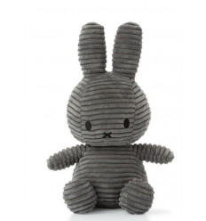 MIFFY SITTING CORDUROY GREY 23CM 21