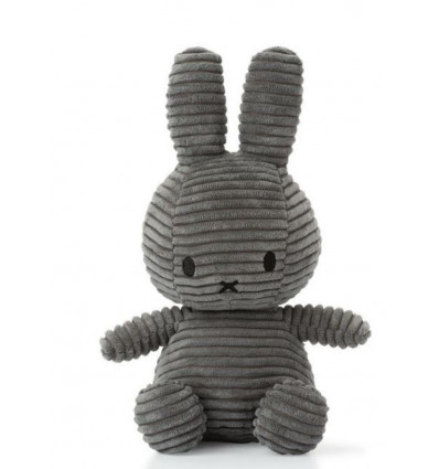 MIFFY SITTING CORDUROY GREY 23CM 21