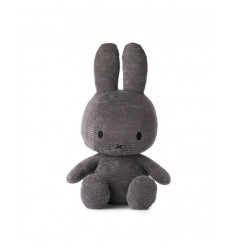 MIFFY SITTING CORDUROY GREY 50CM 21