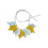 GARLAND LEAVES OCS MIX MUSTARD 9