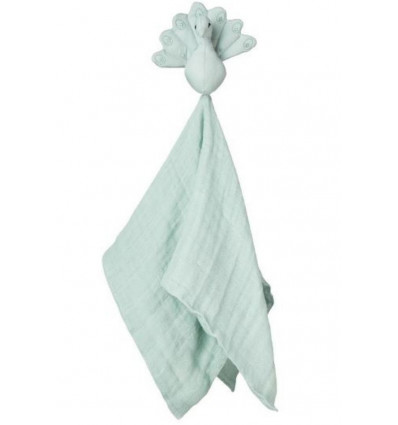 CUDDLE CLOTH MUSLIN PEACOCK OCS BLUE