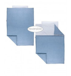 PURE BLUE DEKBEDOVERTR 100X135+SLOOP 211