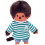 MONCHHICHI FASHION BLAUW/WIT GESTREEPT T