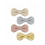 GRACIE BOW CLIP PINK 4X 9