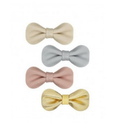 GRACIE BOW CLIP PINK 4X 9