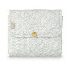 CHANGING MAT QUILTED OCS GREY WAVE 9