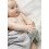 M&M19 GRYS 3DOEK 70X70 BIO MOUSSELINE 20