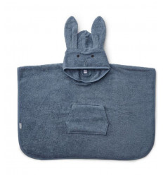ORLA PONCHO RABBIT BLUE WAVE 2-4Y 202