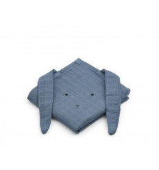 HANNAH MUSLIN CLOTH RABBIT BLUE WAVE 21