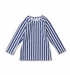 NOAH SWIM TEE STRIPE NAVY/CREME 202