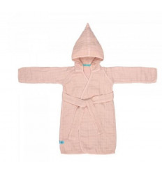 MUSLIN BATHROBE LIGHT PINK 12-18MND 9