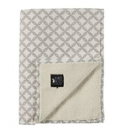 MC BABY SOFT TEDDY BLANKET GEO CIRCLES