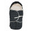 VOETENZAK COZY DOTS BLACK 21
