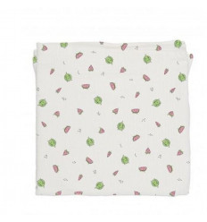 MUSLIN 120X120 WHITE WATERMELONS 20