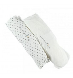 TIMELESS SET 2 DRAPS HOUSSES 60X120 21