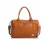 ISOKI DOUBLE ZIP SATCHEL TAN 9