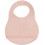 SILICONE BIB LEAF BLOSSOM PINK 9
