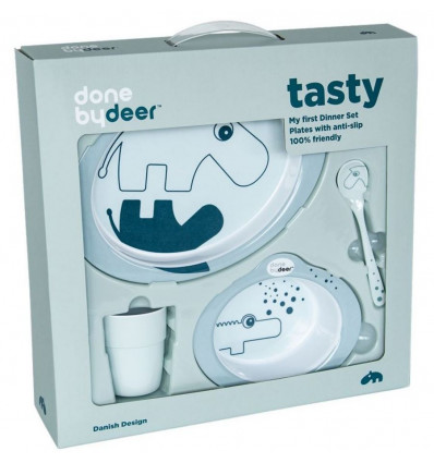 DINNER SET CONTOUR BLUE/BLUE 201