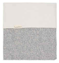 LEDIKANTDEKEN FLANEL VIGO GREY/PEBBLE 22