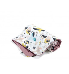 BLANKET 80X100 CUTE BIRD/FRENCH LAVEN 22