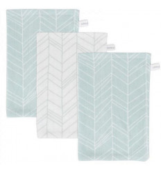 GANT DE TOILETTE MINT LEAVES (SET DE 3)