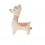 KNITTED TOY W/RATTLE GLAMA LAMA GREEN 21