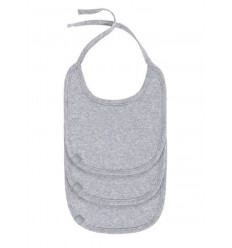 NEWBORN BIB/ BINDING BAND 3P GREY 21