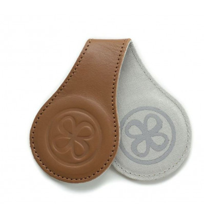 CLOBY CLIP LEATHER COGNAC 9