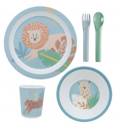 EUCALYPTUS BLUE 9 MELAMINE DINNER SE