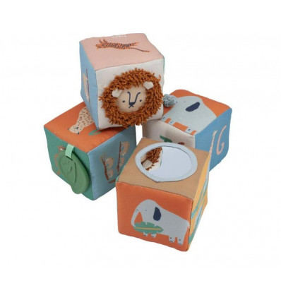 SOFT BABY BLOCKS 4 PCS WILDLIFE 0+ 201