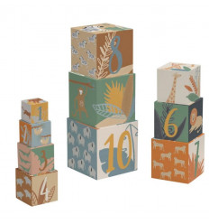 STACKING BLOCKS 10 PC WILDLIFE 1+ 201