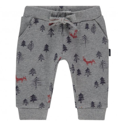 B PANTS REGULAR AMHERST AOP CHARCOAL