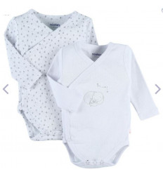 M&M BODY LOT CROISE ML GRIS CHINE 3M