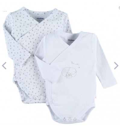 M&M BODY LOT CROISE ML GRIS CHINE 3M