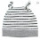 COCON BONNET RAYE GRIS T2