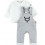 COCON SET SALOPETTE SWEATOLDX GRIS 3M