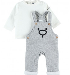 COCON SET SALOPETTE SWEATOLDX GRIS 3M