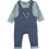 COCON SET SALOPETTE SWEATLDX BLEU GRIS 1
