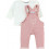 COCON SET SALOPETTE SWEATLDX ROSE 9M