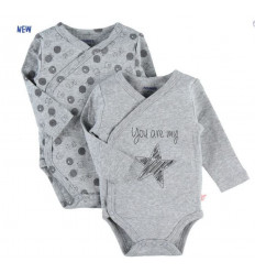 LOT 2 BODY CROISE GRIS PLUME 1M