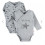 LOT 2 BODY CROISE GRIS PLUME 9M