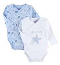 LOT 2 BODY CROISE BLEU PLUME 0M