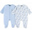 PLUME SET DE 2 DB VELOURS BLEU/GRIS 1M