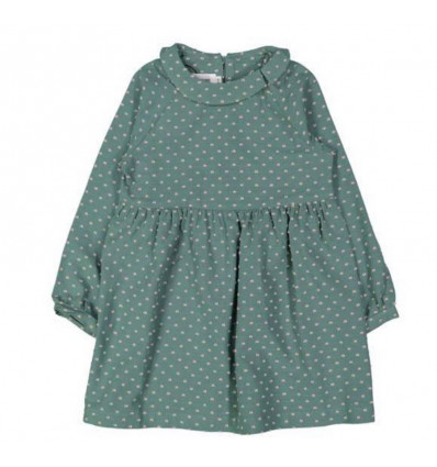 ROBE LINA PLUMETIS VERT 3