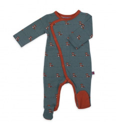 JUMPSUIT WITH FEET FOX JERSEY COTTON 56