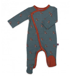 JUMPSUIT WITH FEET FOX JERSEY COTTON 62-
