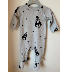 JUMPSUIT OTTO WITH FEET ROCKETS JERSEY